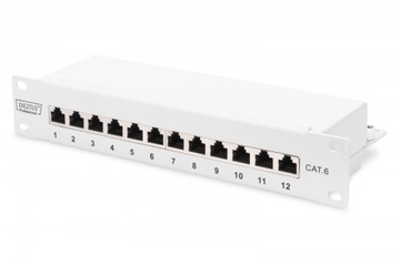 Patch panel 10 cali 12-portów RJ-45 Kat.6,,