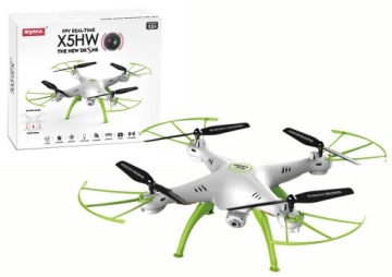 Dálkově ovládaný dron X5HW bílo-zelený