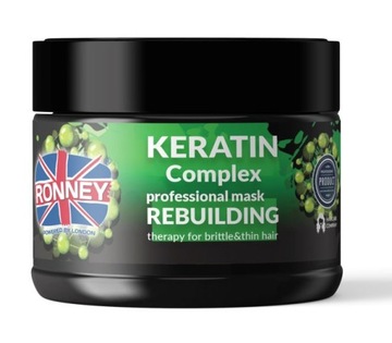 RONNEY MASKA KERATYNOWA KERATIN BEZ SLS 300ML