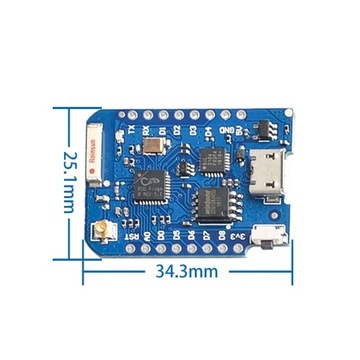 WEMOS D1 mini Pro 4 МБ ESP8266EX + антенна 2,4 ГГц