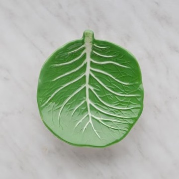 PATERA miseczka spodek liść KAPUSTY zielony