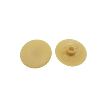 100 x Zaślepka do mimośrodu 15 mm meblowa j. beż