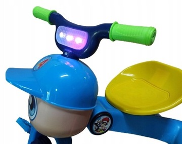 СКЛАДНОЙ трехколесный велосипед с педалями, светодиодные цвета