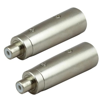 2 шт. переходника с 3-контактным гнездом XLR на гнездо RCA