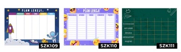 PLAN LEKCJI 30x21cm MUZYKA CHEMIA BIOLOGIA Wzory