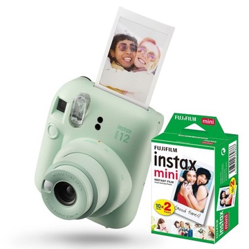 Aparat Fujifilm Instax Mini 12 Green + wkład 20zdj