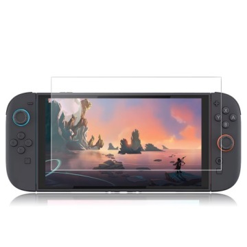 2X закаленное стекло для Nintendo Switch 2 защитных стекла 9H для экрана в комплекте