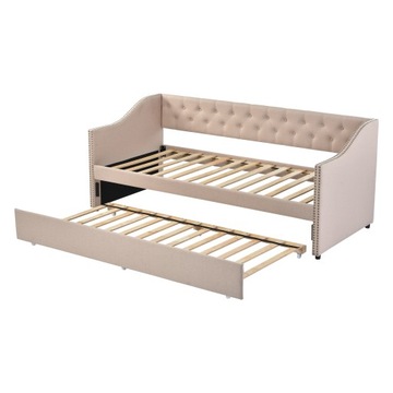ROZKŁADANA SOFA Z ŁÓŻKIEM TAPICEROWANYM 90X200 cm