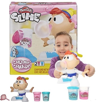 PLAY-DOH SLIME BALONOWY KAROL ŻUJE GUMĘ ROBI BALON