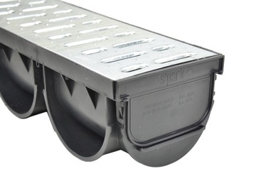 Канальный Дренаж Линейный Дренаж SP3 Решетка стальная ОЦИНКОВАННАЯ 12,5х10см