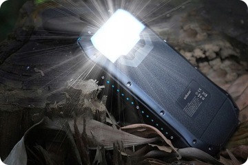 ARMOR SOLAR POWERBANK ВОДОНЕПРОНИЦАЕМЫЙ ИНДУКЦИОННЫЙ КАБЕЛЬ 3 в 1 ФАКЕЛ 33500 мАч