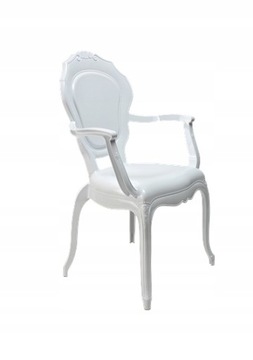 Fotel Dankor Design GLAMOUR poliwęglan biały
