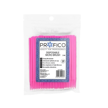 APLIKATORY DO RZĘS microbrush bezwłókninowe 100szt