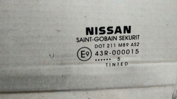 NISSAN PATHFINDER R51 SKLO (OKNO) DVEŘE PRAVÝ ZADNÍ 05R