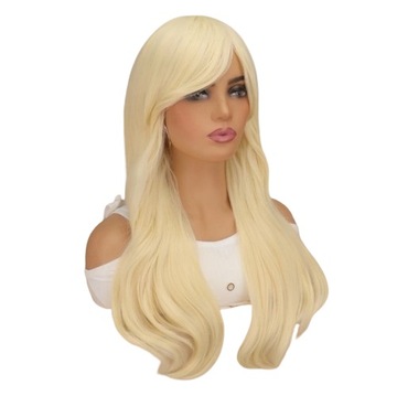 PERUKA WIG WŁOSY BLOND DŁUGIE BARBI GRZYWKA DLA DOROSŁYCH COSPLAY