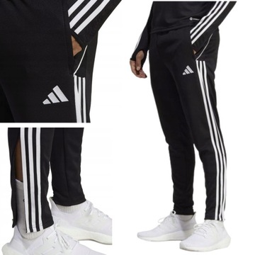 SPODNIE ADIDAS TIRO 23 TRENINGOWE SPORTOWE DRESY WYGODNE CZARNE R.L