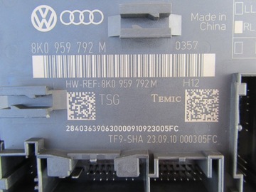MODUL ŘÍZENÍ DVEŘE PŘEDNÍ PRAVÝ AUDI A4 B8 A5 8T Q5 EU 8K0959792M