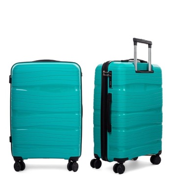 НЕРАЗРУШИМЫЙ БОЛЬШОЙ ЧЕМОДАН XXL RGL БАГАЖ ИЗ ПОЛИПРОПИЛЕНА НА ДВОЙНЫХ КОЛЕСАХ