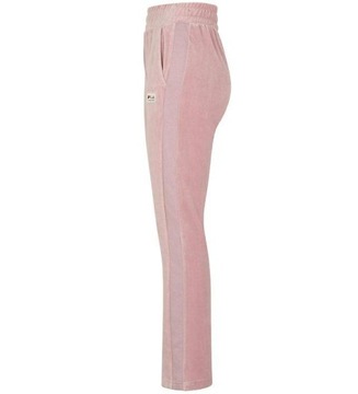 Spodnie różowe dresowe welurowe Fila dzwony 164 cm