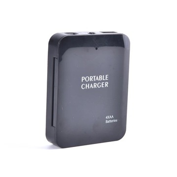 4 gniazda AA bateria USB Power Bank obudowa z