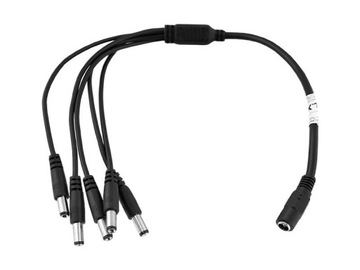 ROZGAŁĘŹNIK DC 2,1/5,5 ZASILANIE 1 GNIAZDO 5 WTYK