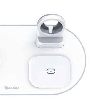 Док-станция Mcdodo 3-в-1 для iPhone, для Airpods, для Watch белая