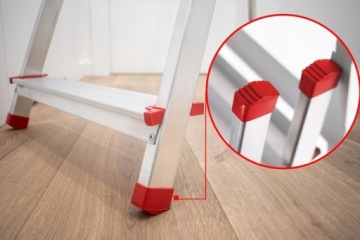 Алюминиевая лестница для дома 6 ступеней складная BAULICH с крюком и ножками БЕСПЛАТНО!