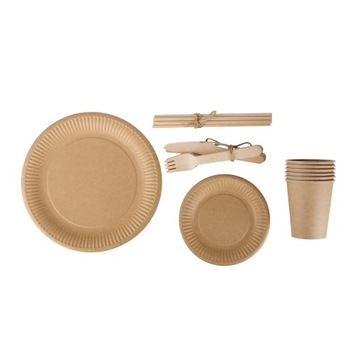 Элегантная одноразовая посуда на 16 человек.