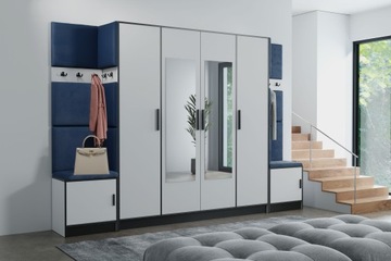 БИЛЛ гардероб, сиденье, обивочные панели, обувница