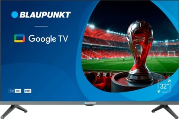 TELEWIZOR BLAUPUNKT 32 CALE LED FULL HD GOOGLE TV DVBT T2 HEVC BEZRAMKOWY
