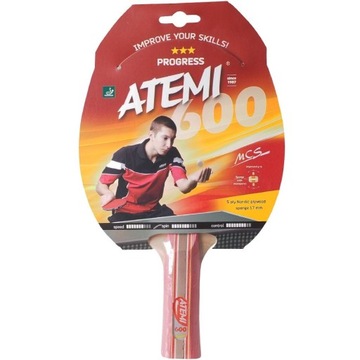 Atemi rakietka paletka do tenisa stołowego ping ponga 600 anatomical