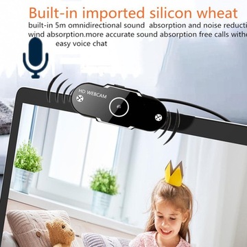 HD USB-камера для ПК, ноутбука, настольного компьютера 1080P