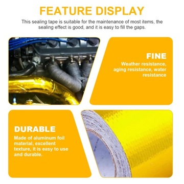 Уплотнительная лента из алюминиевой фольги. Термостойкая лента.