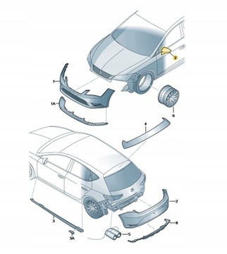 NOVÁ ORIGINÁLNÍ ZDOBENÁ VRSTVA NA ZRCÁTKO DO SEAT LEON/IBIZA