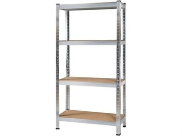 Regał Magazynowy Metalowy 150x75x30 cm 4 Półki Garażowy 540 kg do Garażu
