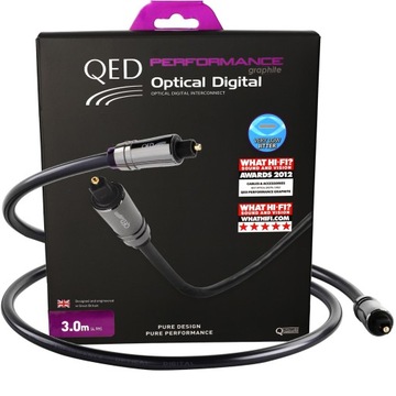 QED Performance Optical Graphite - Przewód optyczny Toslink (QE6603) - 3.0m