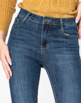 Spodnie Damskie Jeans Rurki Modelujące Push 696 S