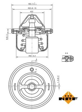 TERMOSTAT 725127 NRF HYUNDAI