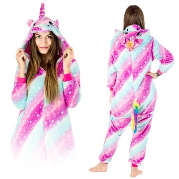 ONESIE KIGURUMI CIEPŁA PIŻAMA JEDNOCZĘŚCIOWA NA ZAMEK DRES KOMBINEZON M