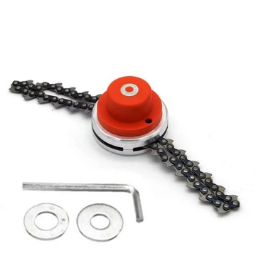Grass Trimmer Head Garden Tool Universal Chain type cutting, Orange