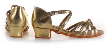 Латиноамериканская танцевальная обувь 3 см - золото