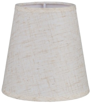 Abażur mały stożek len E14 12cm