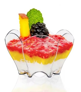 FINGERFOOD mini pucharki do deserków kubeczki na przekąski KING 75ml 24szt.