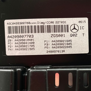 NOVÝ OE PŘÍSTROJOVÁ DESKA BUDÍKY MERCEDES CITAN A420