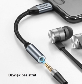 Аудиоадаптер USB-C на мини-джек 3,5 мм UGREEN