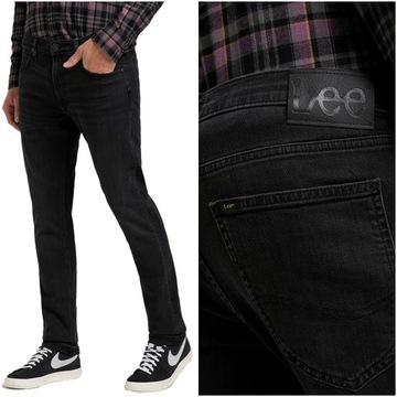 Męskie spodnie jeansowe dopasowane Lee LUKE W34 L34
