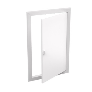 DRZWICZKI REWIZYJNE METALOWE BIAŁE 50X80 POKRĘTŁO