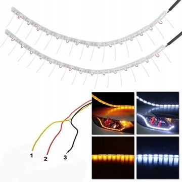 Светодиодные дневные ходовые огни DRL с динамическим направлением движения