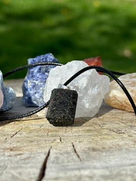 Кулон Кулон Черный Турмалин Натуральный камень защита потока здоровья