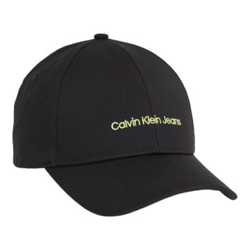 CALVIN KLEIN CZAPKA Z DASZKIEM INSTITUTIONAL CAP CZARNA